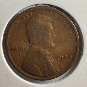1926 Lincoln Wheat Cent Penny US Mint Philadelphia No Mint Mark Copper Coin